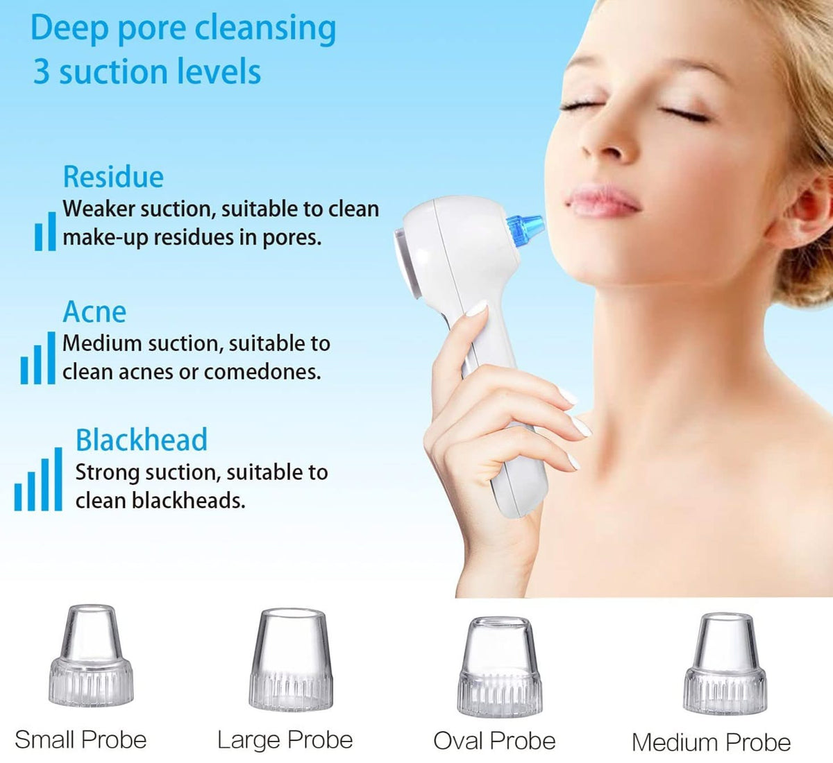 Bienelia™ Limpiador facial sónico 3 en 1