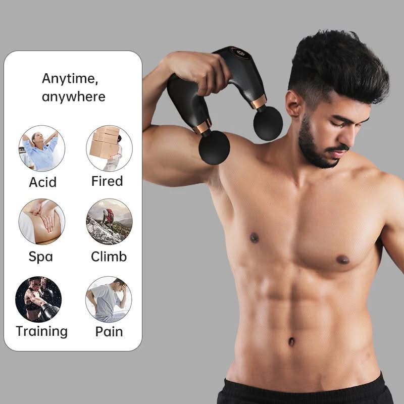 Bienelia™ Pistola de masaje de percusión con doble cabezal