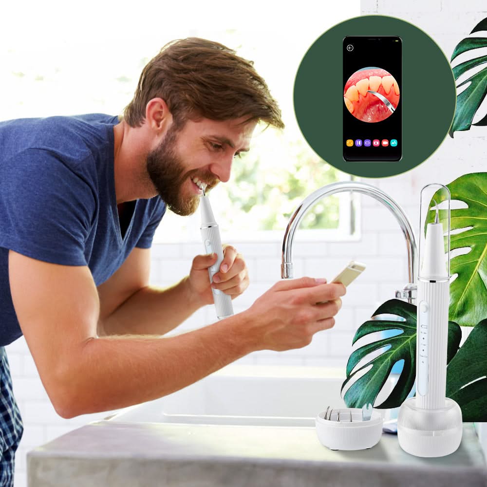 Bienelia™ Limpiador dental ultrasónico con cámara
