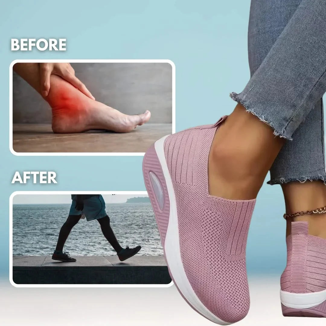 Bienelia™ Zapatos ortopédicos para mujer con soporte para pies planos
