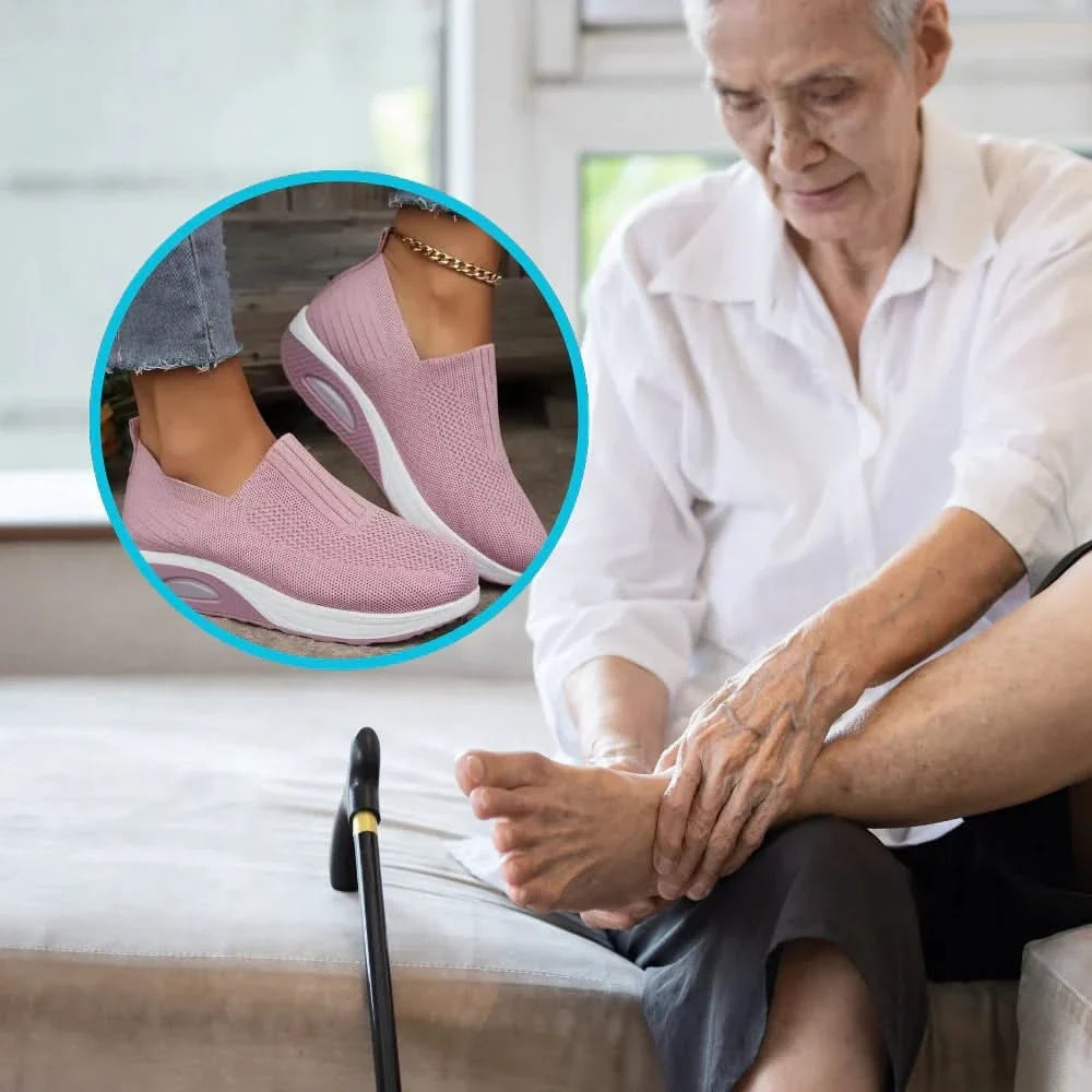 Bienelia™ Zapatos ortopédicos para mujer con soporte para pies planos