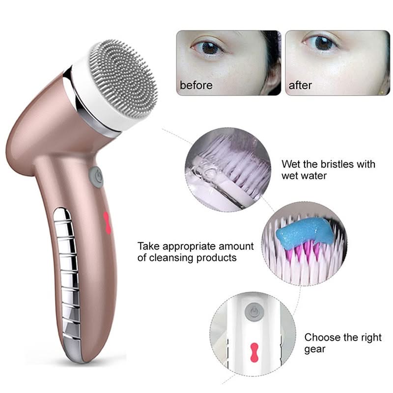 Bienelia™ Limpiador y masajeador facial sónico 4 en 1