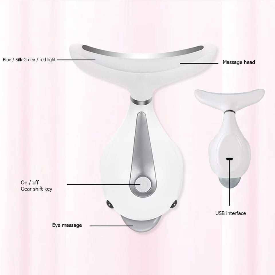 Bienelia™ Masajeador de fototerapia LED para lifting facial y de cuello