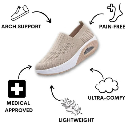 Bienelia™ Zapatos ortopédicos para mujer con soporte para pies planos
