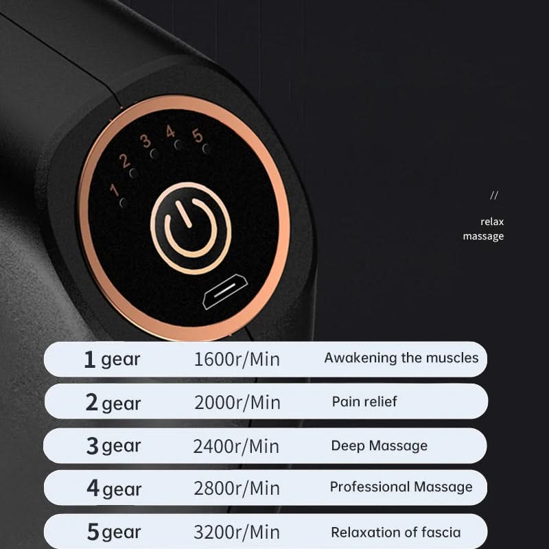 Bienelia™ Pistola de masaje de percusión con doble cabezal