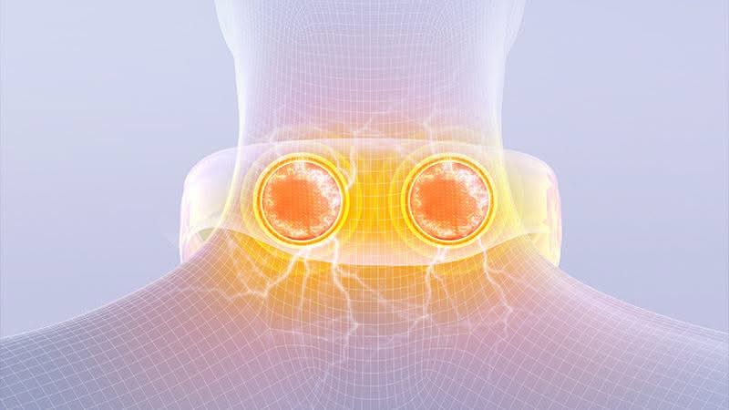 Bienelia™ Masajeador cervical EMS portátil con calor