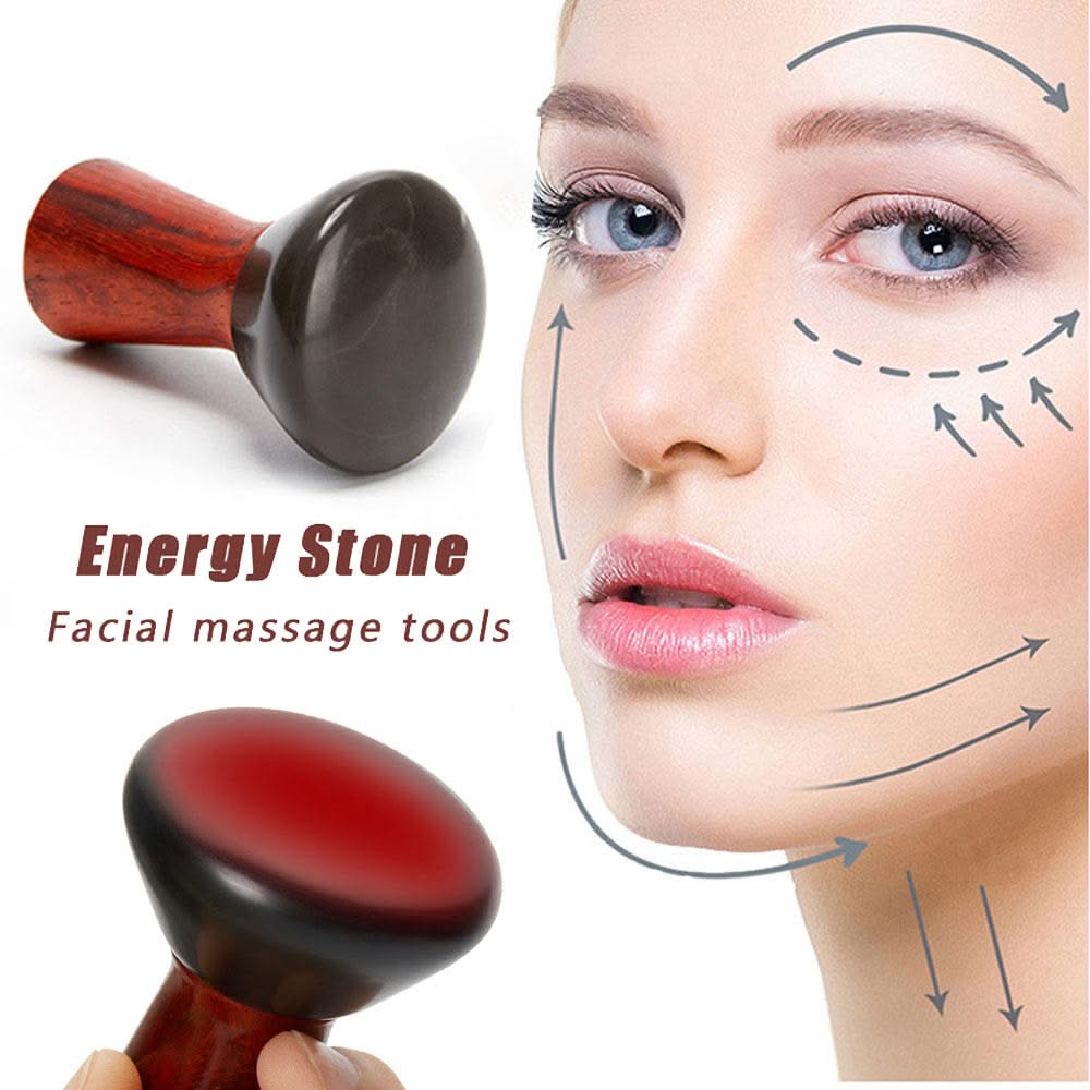 Bienelia™ Masajeador facial térmico de piedra Bian