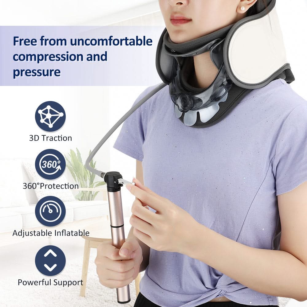 Bienelia™ Soporte inflable para aliviar el dolor de cuello