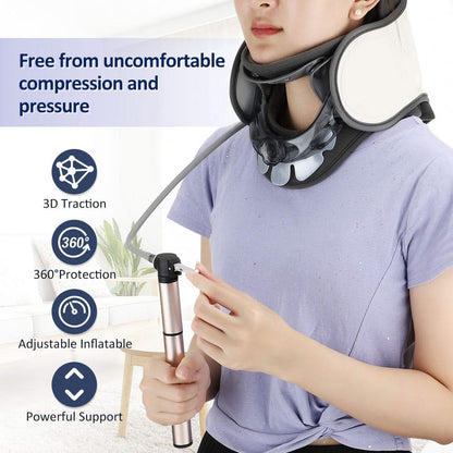 Bienelia™ Soporte inflable para aliviar el dolor de cuello