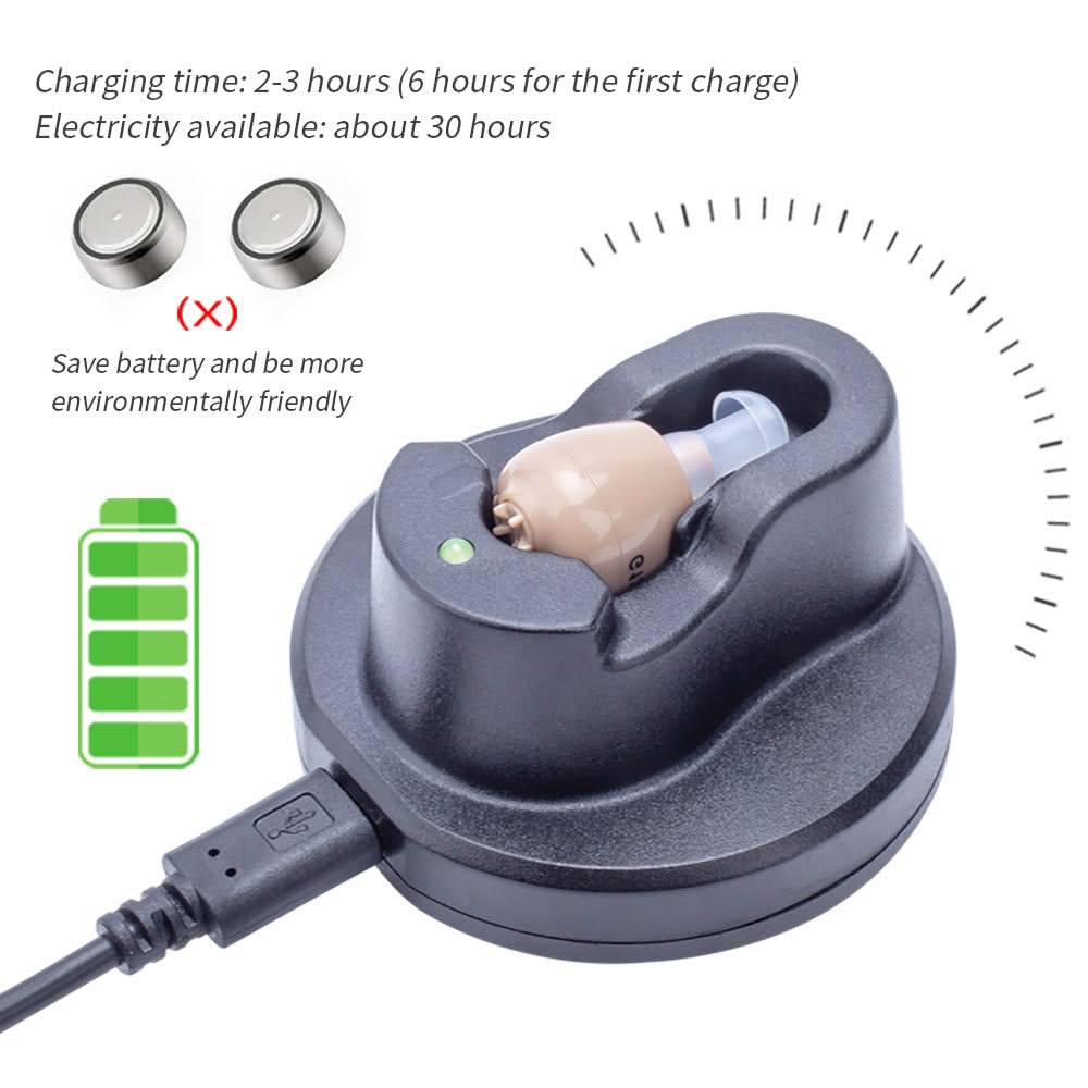 Bienelia™ Audífono recargable por USB