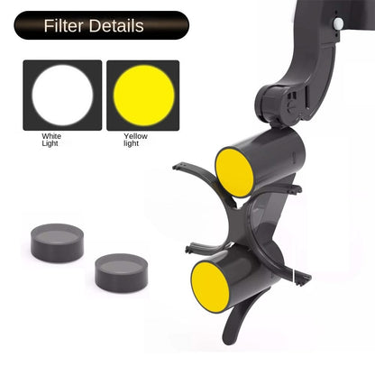 Bienelia™ Lupas dentales de cabeza con luz LED