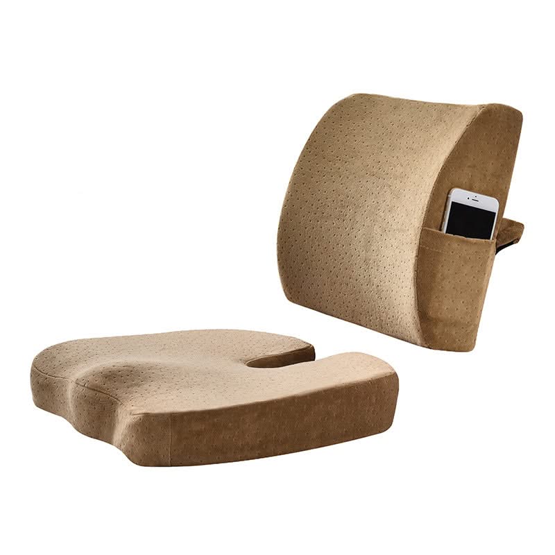 Bienelia™ Set ergonómico de cojines para espalda y asiento