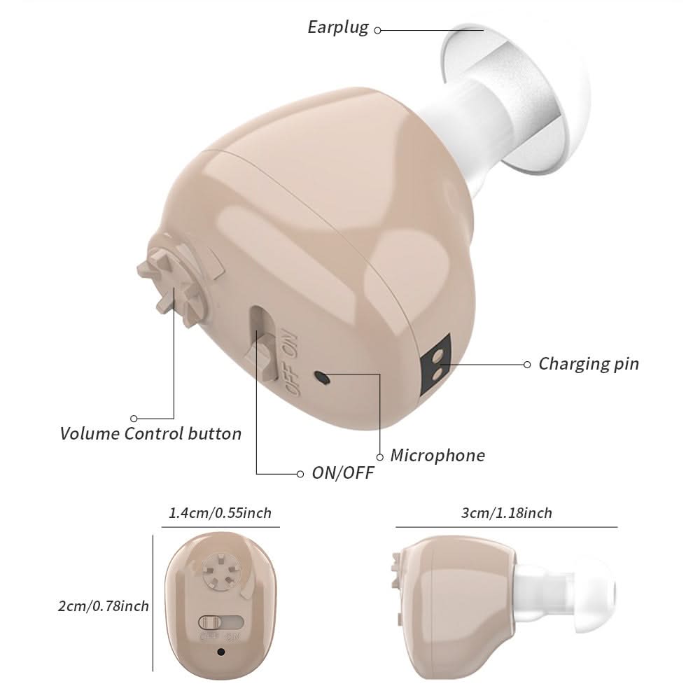 Bienelia™ Audífono recargable por USB