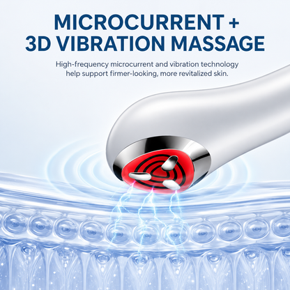 Bienelia™ Masajeador facial y de cuello con microcorriente, EMS y luz LED