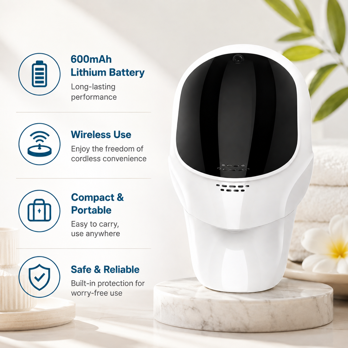Bienelia™ Máscara LED de fototerapia para rostro y cuello – 7 colores