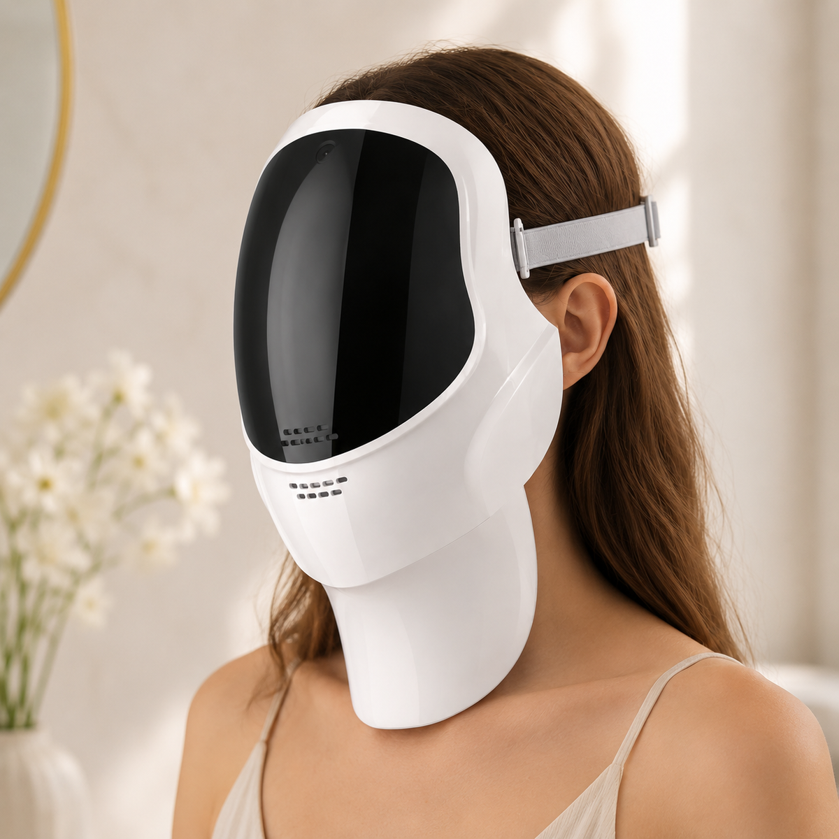 Bienelia™ Máscara LED de fototerapia para rostro y cuello – 7 colores