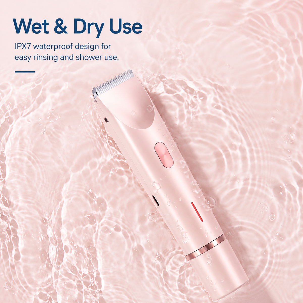 Bienelia™ Afeitadora eléctrica para mujer – Depilación de doble cabezal para rostro y cuerpo, resistente al agua IPX7