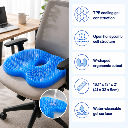 Bienelia™ Cojín de gel refrescante con diseño de panal