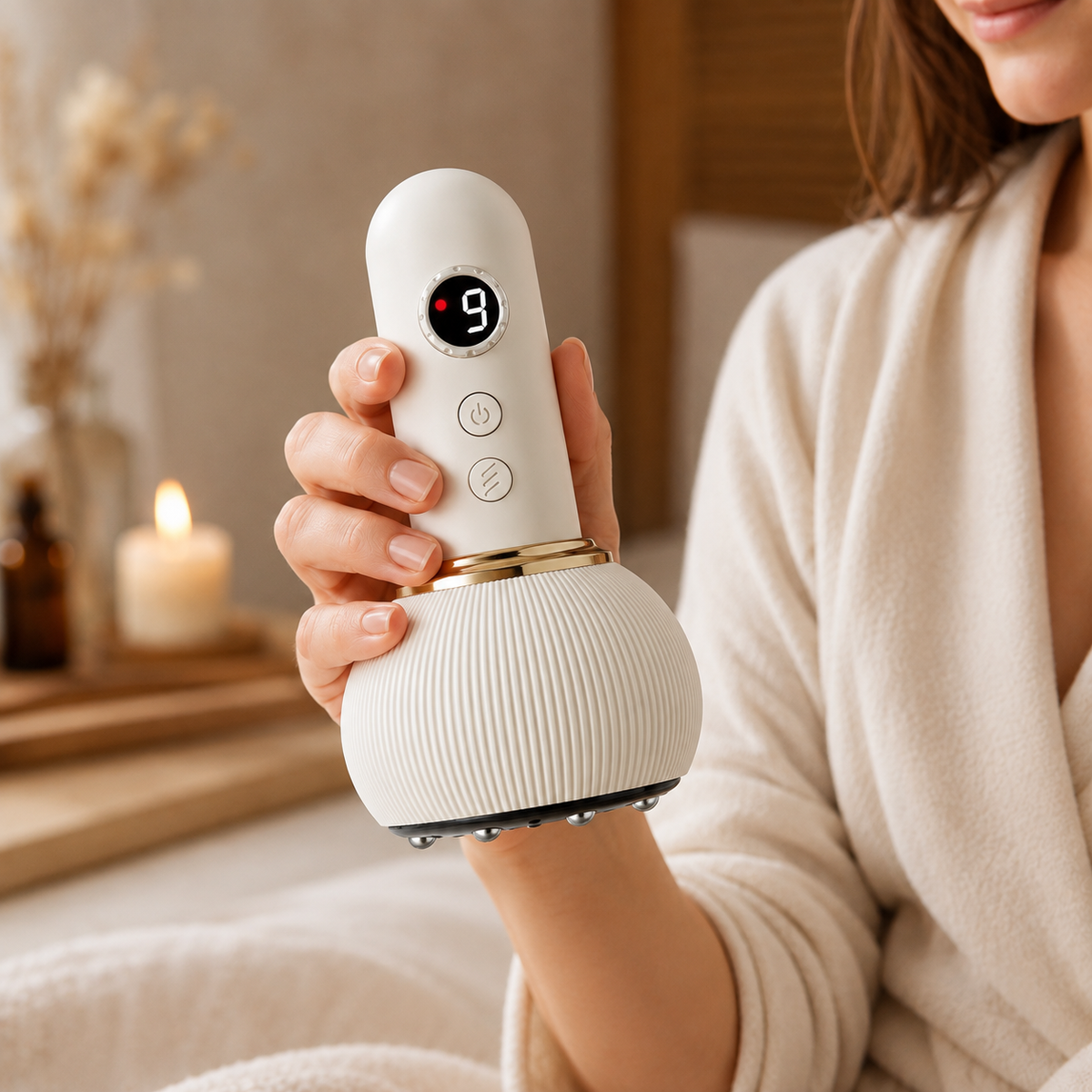 Bienelia™ Masajeador eléctrico gua sha para cuello, hombros y espalda