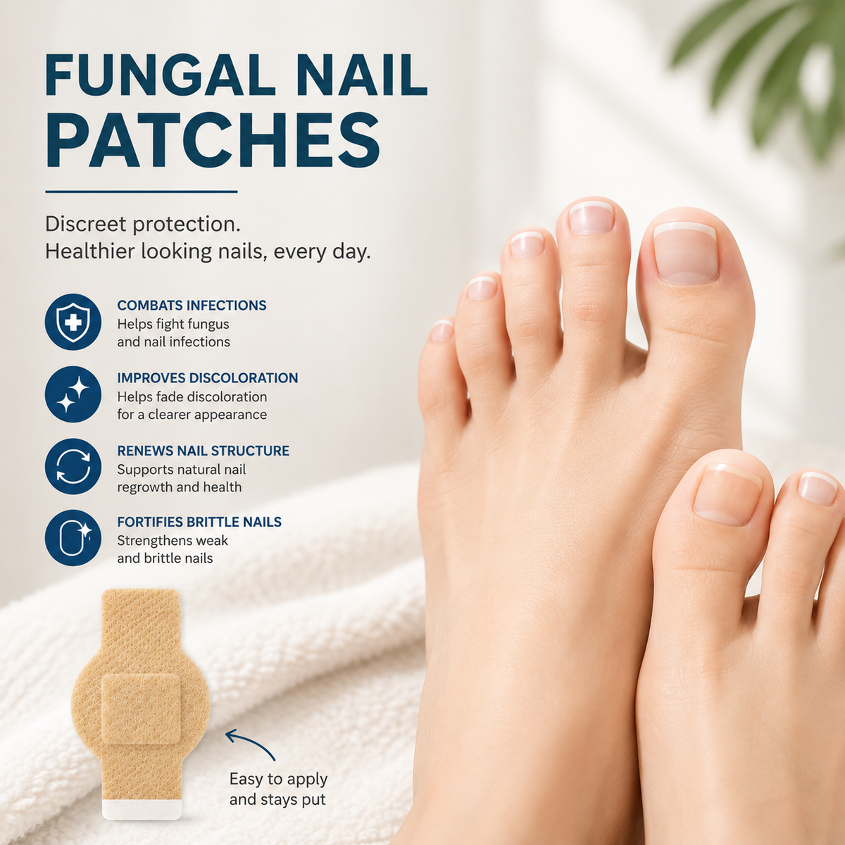 Bienelia™ Parches de hidrogel para reparar las uñas (21 unidades)