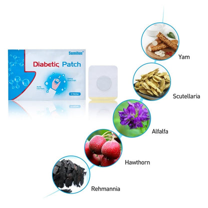 Parche herbal natural para la diabetes