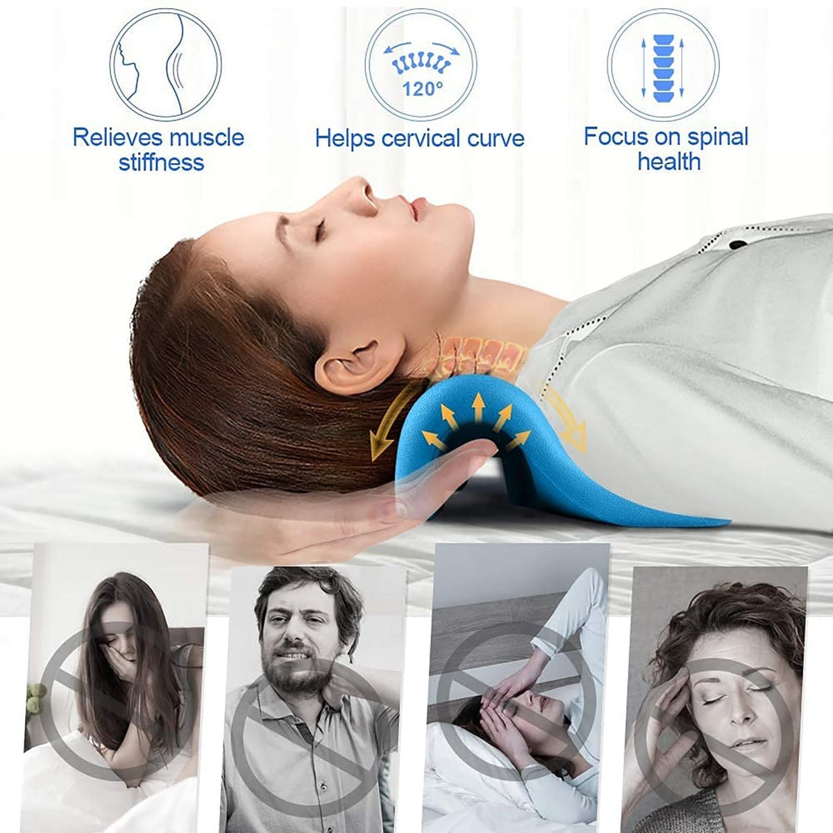 Bienelia™ Almohada cervical para estirar el cuello y aliviar el dolor