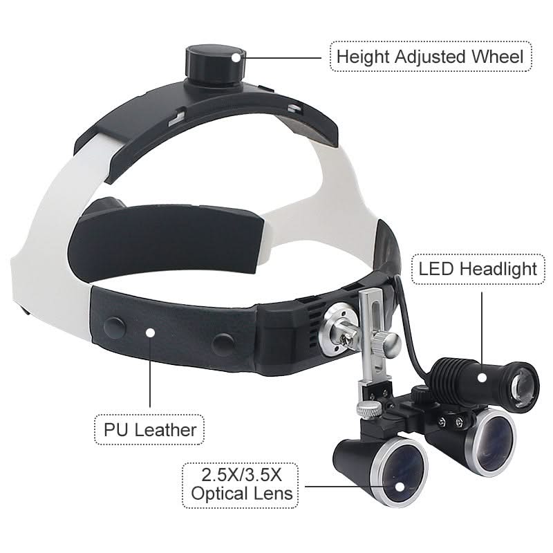 Bienelia™ Conjunto de casco con lupa para cirugía dental
