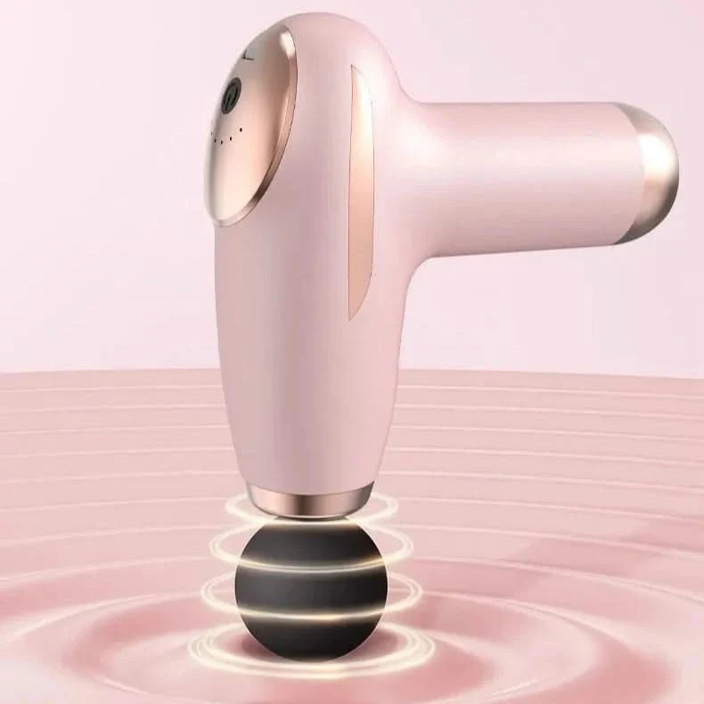 Bienelia™ Minipistola de masaje de tejido profundo – 6 velocidades, silenciosa y portátil