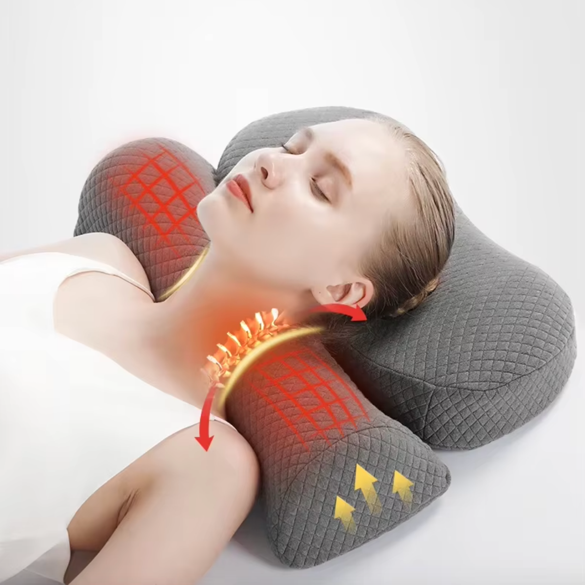 Bienelia™ Almohada cervical ortopédica de espuma viscoelástica